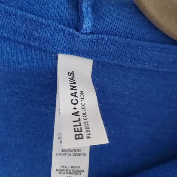 Men's Blue Hoodie Sweatshirt with Pumpkin logo Size XL - Picture 5 of 9